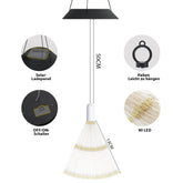 Salcar Solar LED Firework Lights, Warm White – 90 LEDs, IP44 Waterproof, with Hook, Automatic & Flashing Mode, 50 cm Decoration for Garden, Balcony & Christmas